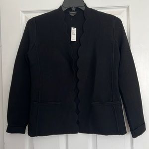 NWT Wool Scalloped Cardigan